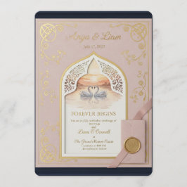 EleganteGoldeneHochzeitseinladung Programm