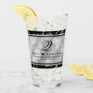 Eleganter 10. Geburtstag der Zehn-Zehn-Hochzeit Glas