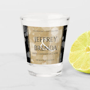 Eleganter 1. Jahrestag der Hochzeit Schnapsglas