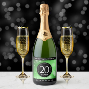 Eleganter 20. Smaragdgrüner Hochzeitstag