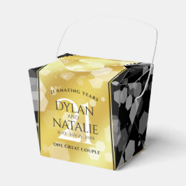 Eleganter 21. Geburtstag der Brass-Hochzeit Geschenkschachtel