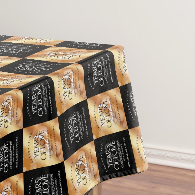 Eleganter 22. Geburtstag der Kupferhochzeit Tischdecke (Beispiel)