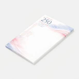 Eleganter 250. amerikanischer Unabhängigkeitstag 4 Post-it Klebezettel
