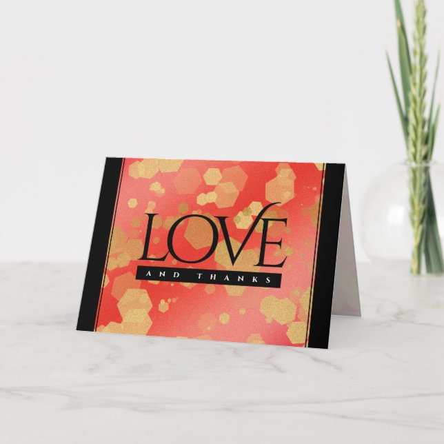 Eleganter 29. Hochzeitsjubiläum von Garnet Dankeskarte (Vorderseite)