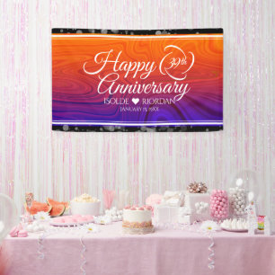 Eleganter 39. Geburtstag der Hochzeit Banner