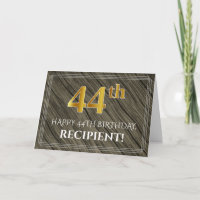 Eleganter 44. Geburtstag: Imitate Holz, Imitate Go