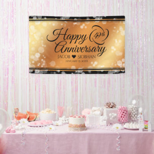 Eleganter 49. Geburtstag der Kupferhochzeit Banner