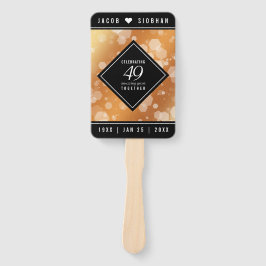 Eleganter 49. Geburtstag der Kupferhochzeit Fächer