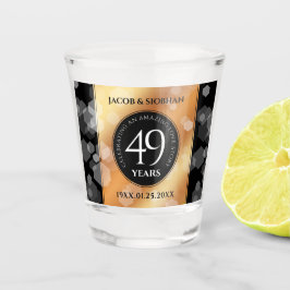 Eleganter 49. Geburtstag der Kupferhochzeit Schnapsglas