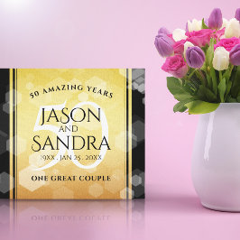 Eleganter 50. Geburtstag der Goldenen Hochzeit Leinwanddruck