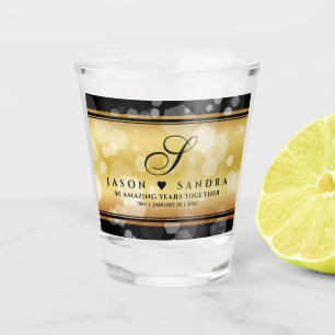 Eleganter 50. Geburtstag der Goldenen Hochzeit Schnapsglas