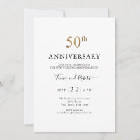Eleganter 50. Hochzeitstag