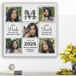 Eleganter 5 Foto Collage Personalisierter Abschlus Künstlicher Leinwanddruck<br><div class="desc">Feiern Sie Ihren Absolventen mit diesem modernen und eleganten Foto Collage Abschluss Leinwand drucken. Personalisieren Sie Ihre Fotos mit 5 Ihrer Lieblings-Senior-oder Uni- und personalisieren Sie mit Monogramm Initial, Name, schließ Jahr, High School oder Uni Namen. Inspiration Zitat: "Seien Sie stolz darauf, wie weit Sie gekommen sind, haben Sie Vertrauen,...</div>