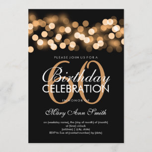 Eleganter 60. einladung