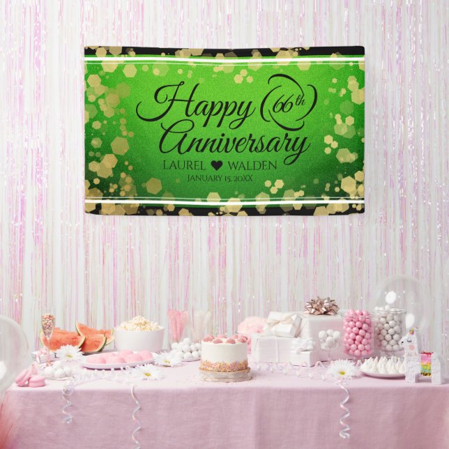Eleganter 66. Geburtstag der Titanite Banner (Party)