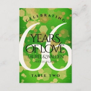 Eleganter 66. Geburtstag der Titanite Dankeskarte