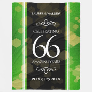Eleganter 66. Geburtstag der Titanite Fleecedecke