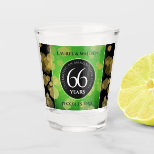 Eleganter 66. Geburtstag der Titanite Schnapsglas