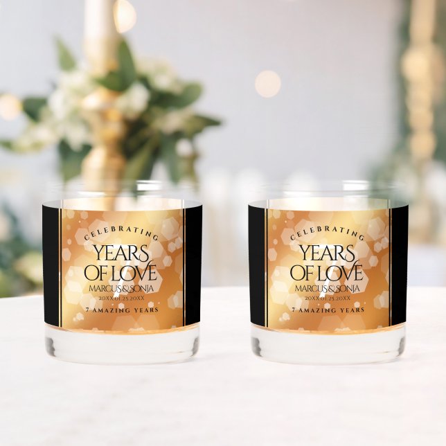 Eleganter 7. Geburtstag der Kupferhochzeit Whiskyglas (Insitu (Hochzeit))