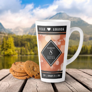 Eleganter 8. Geburtstag der Bronze Milchtasse