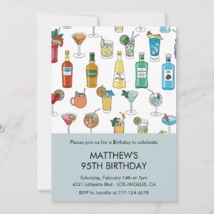 Eleganter 95. Geburtstag Einladungen Cocktail Mode