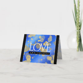 Eleganter 9. Lapis Lazuli Hochzeitstag Dankeskarte