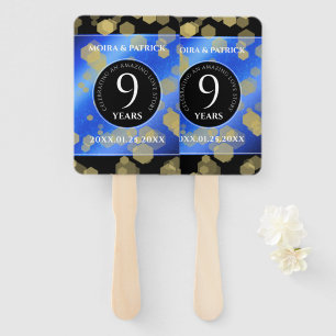Eleganter 9. Lapis Lazuli Hochzeitstag Fächer