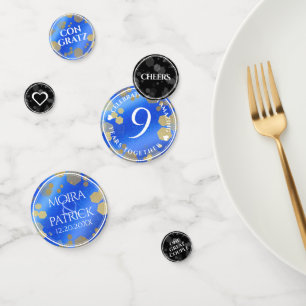Eleganter 9. Lapis Lazuli Hochzeitstag Konfetti