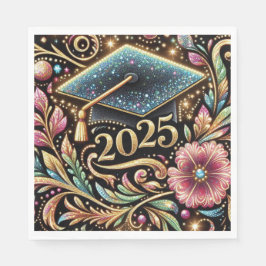 Eleganter Abschluss 2025 Design 2 Serviette