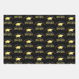 Eleganter Abschluss 2025 Imitats Gold Foil Your Co Geschenkpapier Set