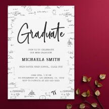 Eleganter Abschluss der White Mathe Graduate High 