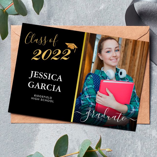 Eleganter Abschluss Goldener Hut mit Glitzer Foto (Von Creator hochgeladen)