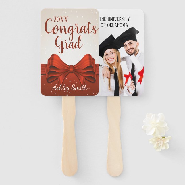 eleganter Abschluss Hand Fan Fächer (Vorne und Hinten)