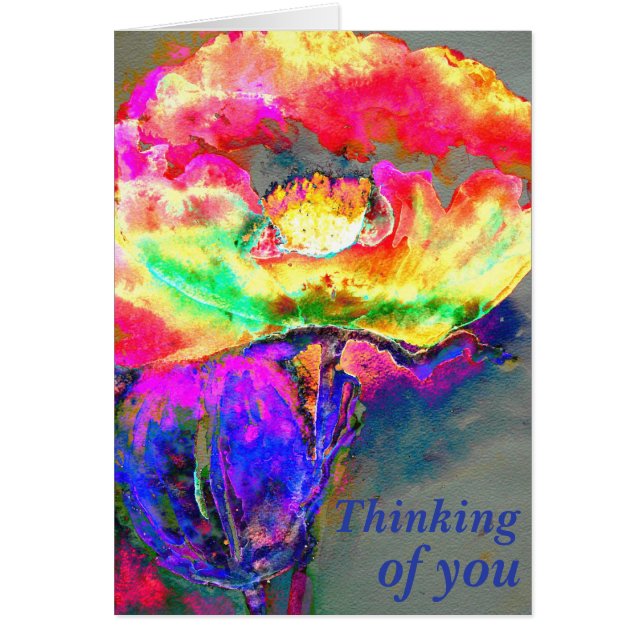 Eleganter abstrakt-gelber Rosa-Blume-Mohn (Vorne)