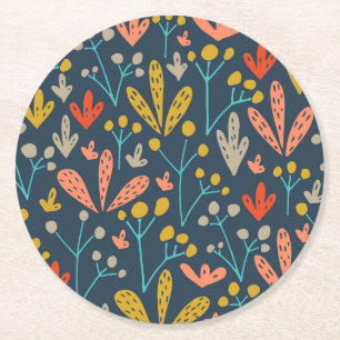 Eleganter abstrakter botanischer   Untersetzer