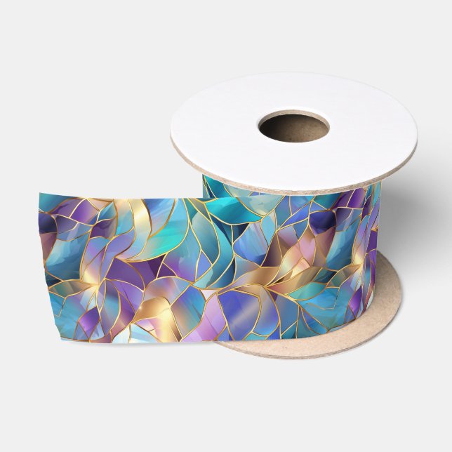 Eleganter abstrakter Glamour Satinband (Spule)