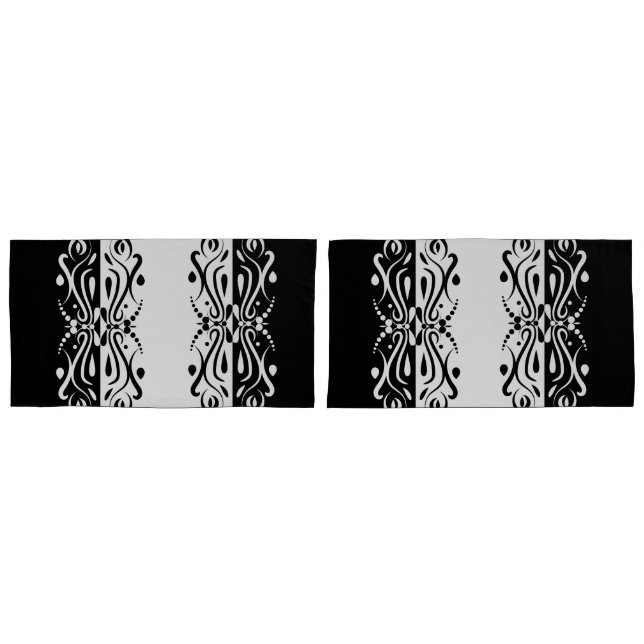 Eleganter Abstrakter Harlequin-Stil Kissenbezug (Vorderseite-Set)