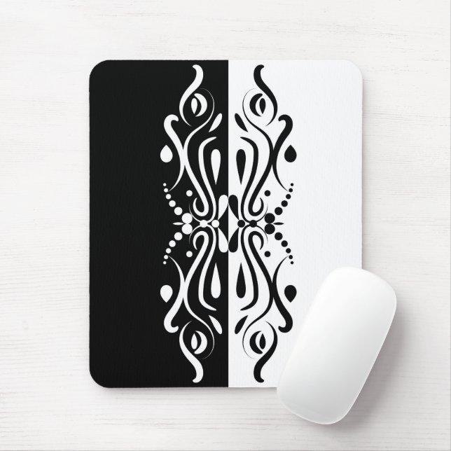 Eleganter Abstrakter Harlequin-Stil Mousepad (Mit Mouse)