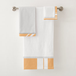 Eleganter Abstrakter Hintergrund Badhandtuch Set