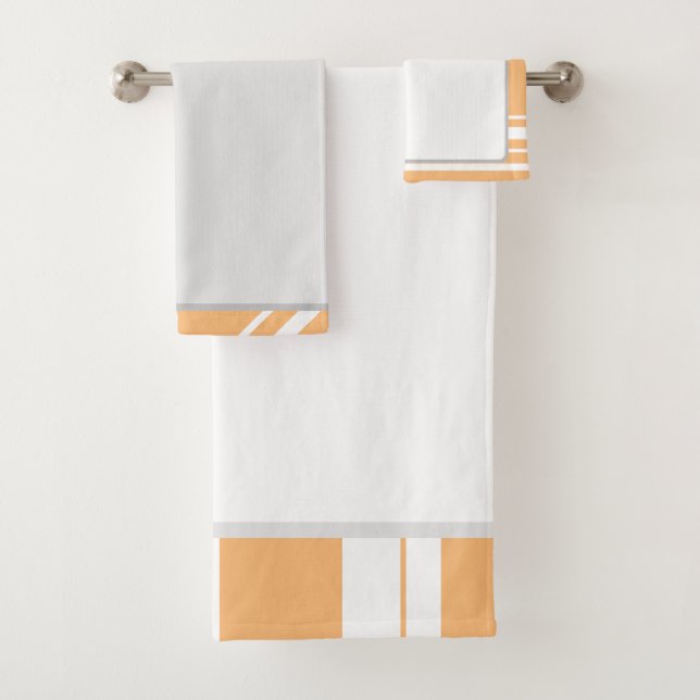 Eleganter Abstrakter Hintergrund Badhandtuch Set (Insitu)