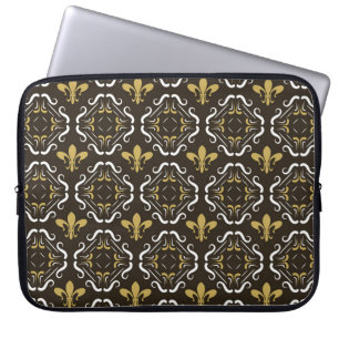 Eleganter Abstrakter Hintergrund. Nahtlose Geometr Laptopschutzhülle