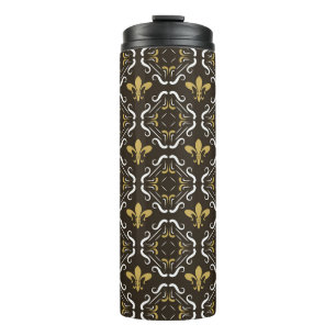 Eleganter abstrakter Hintergrund. Nahtloses geomet Thermosbecher