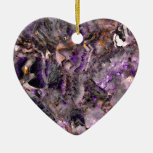 Eleganter abstrakter lila Lavendel Keramikornament