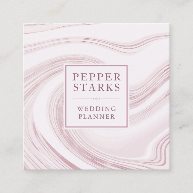 Eleganter Abstrakter Marmor | Visitenkarte (Vorderseite)