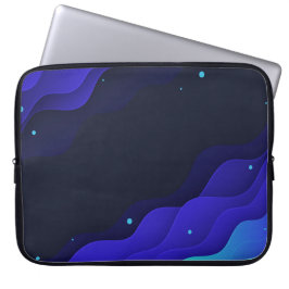 Eleganter, Abstrakter Waves Laptop-Sieb Laptopschutzhülle