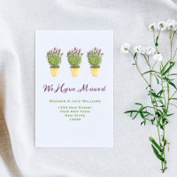 Eleganter Adresswechsel | Ankündigung der Beförder