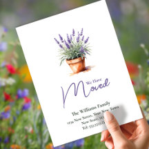 Eleganter Adresswechsel | Ankündigung der Beförder