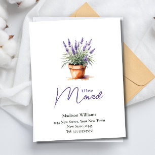 Eleganter Adresswechsel   Ankündigung der Beförder Postkarte