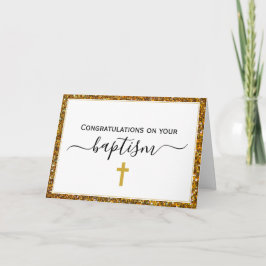 Eleganter ADULT BAPTISM Karte