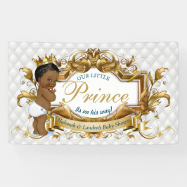 Eleganter afrikanischer Prinz White Diamond Napkin Banner